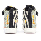 Kids Jungle Hi-Top Sneakers | Wild-Themed Corded Lace-Up Shoes | Lightweight & Anti-Skid Footwear for Kids