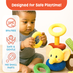 Ellie - Sensory Elephant stacking soft toy