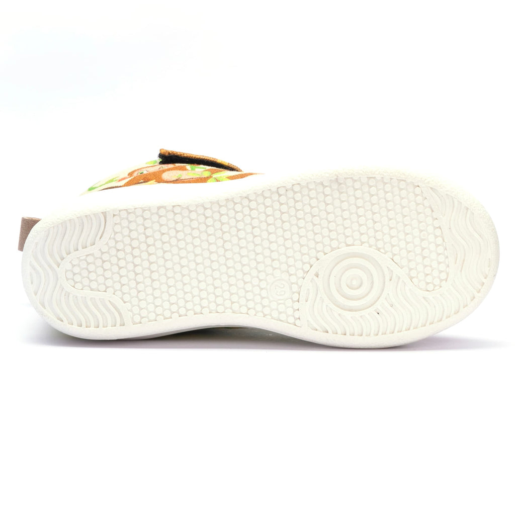 Kids Monkey Hi-Top Sneakers | Playful Corded Lace-Up Shoes | Lightweight & Anti-Skid Sneakers for Kids