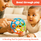 Grippy O-ball for early grasping by infants