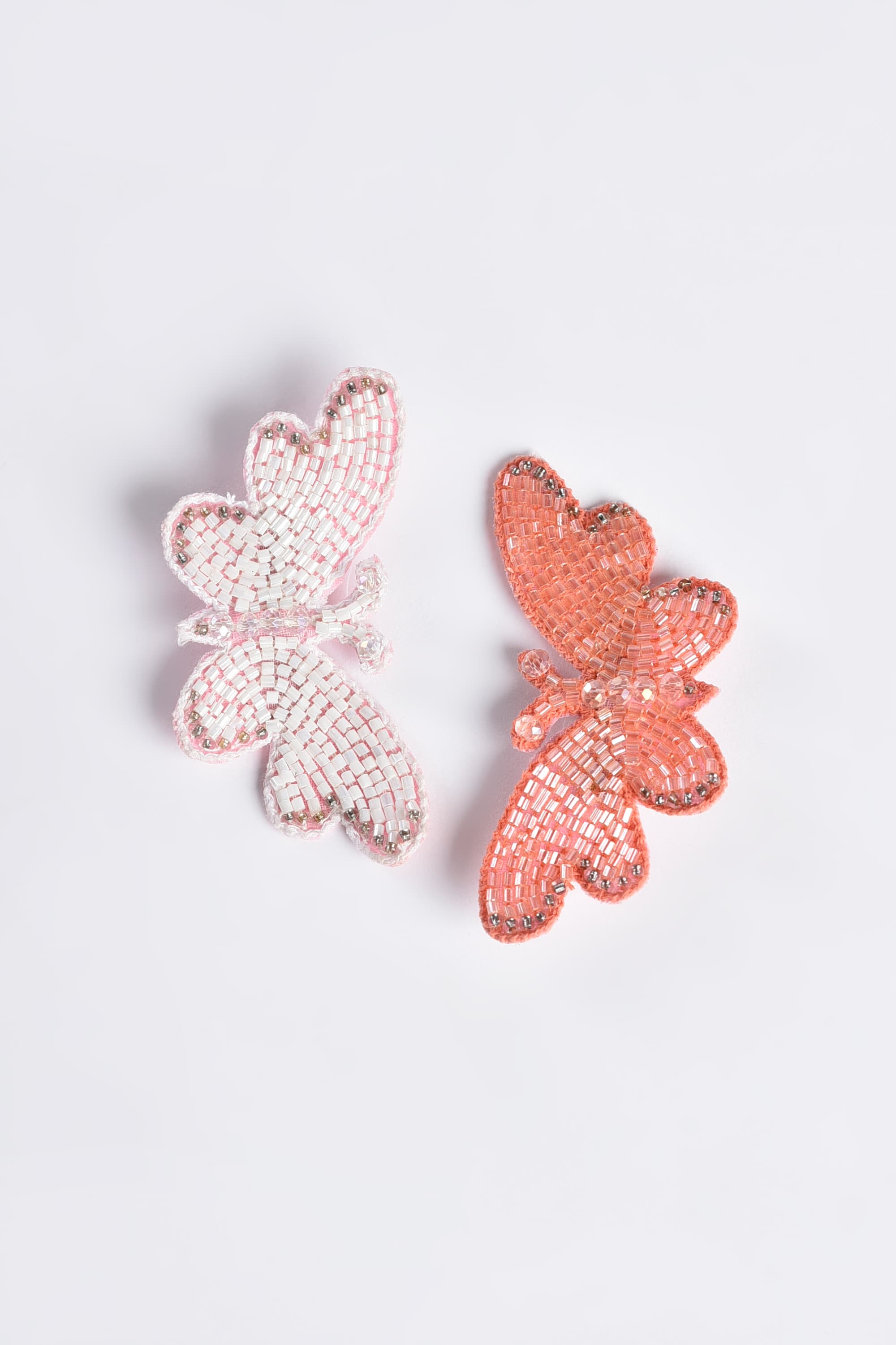 FlutterTales – Butterfly Hair Pins, White  (Set of 2)