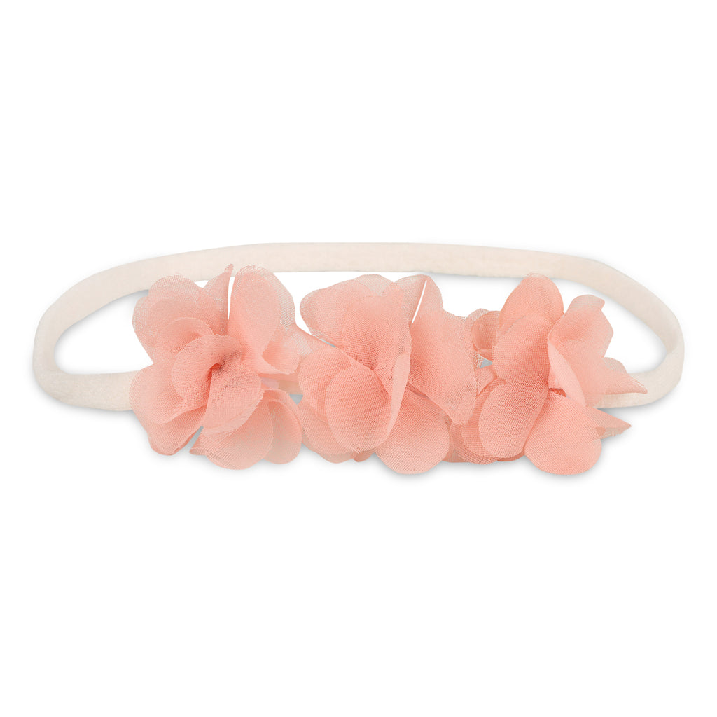 Pink flower hairband