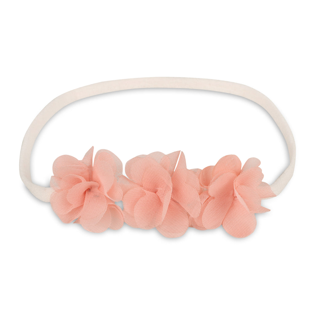 Pink flower hairband