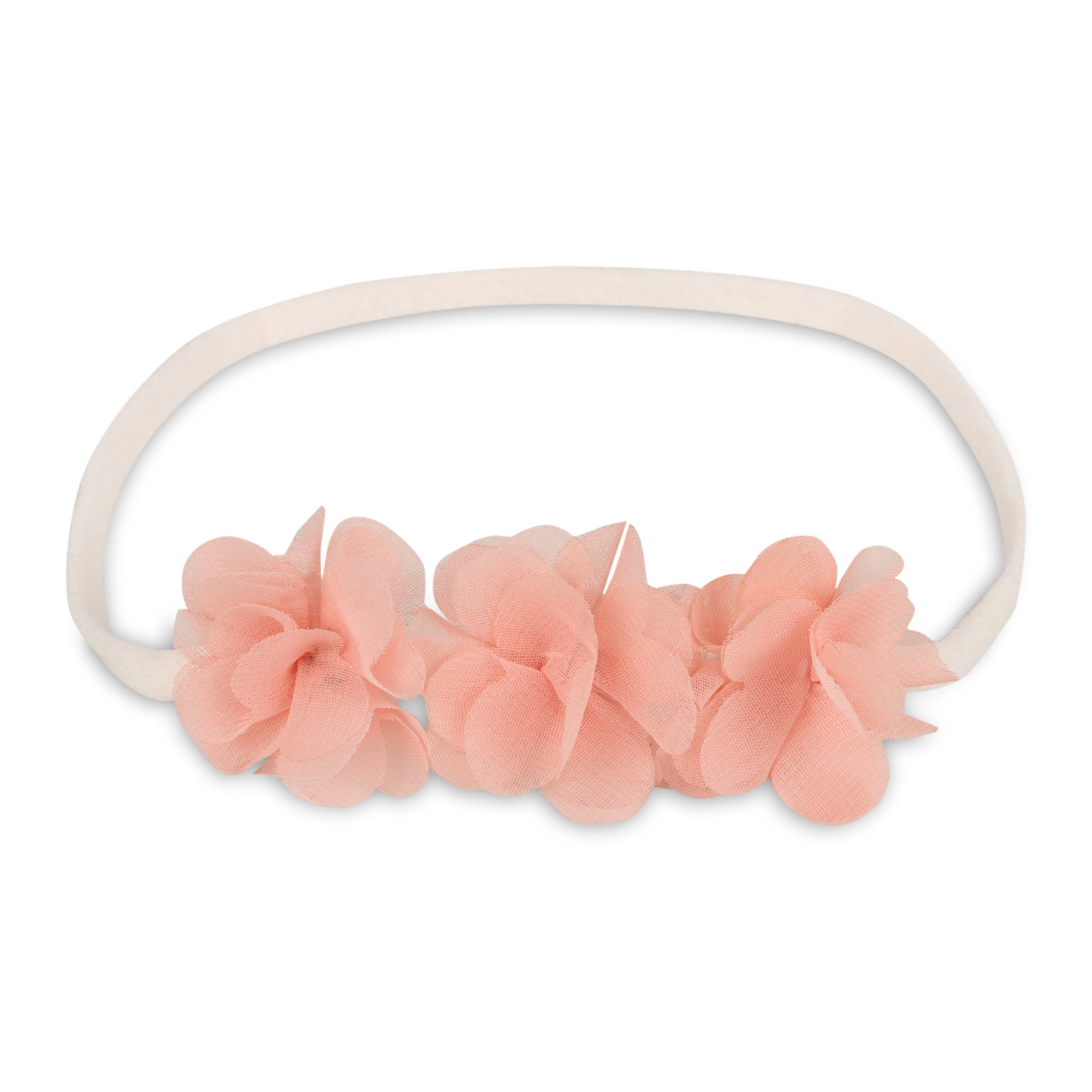 Pink flower hairband