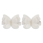 White butterfly hair clip