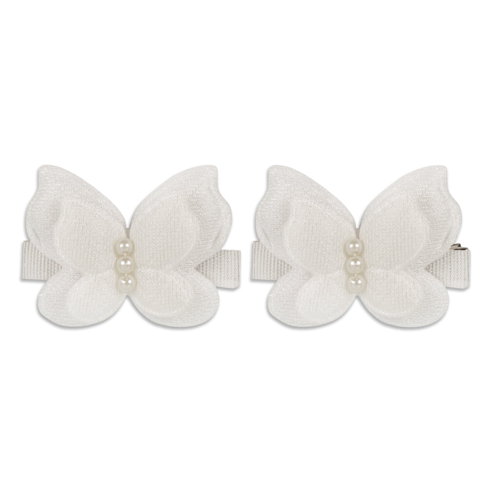 White butterfly hair clip