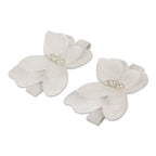 White butterfly hair clip