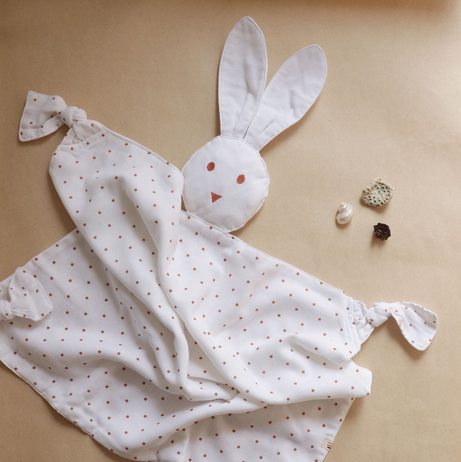 Organic Snuggle-Bunny Lovey (Spottie Dottie)