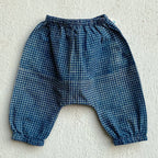Unisex Organic Indigo Check Kurta + Matching Pants