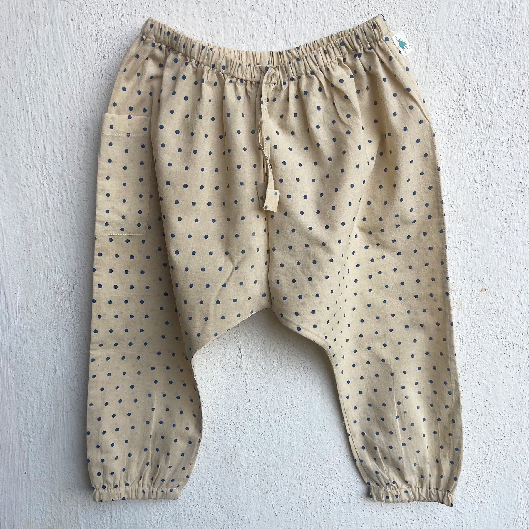 Unisex Organic Indigo Check Kurta + Indigo Raidana  Pants