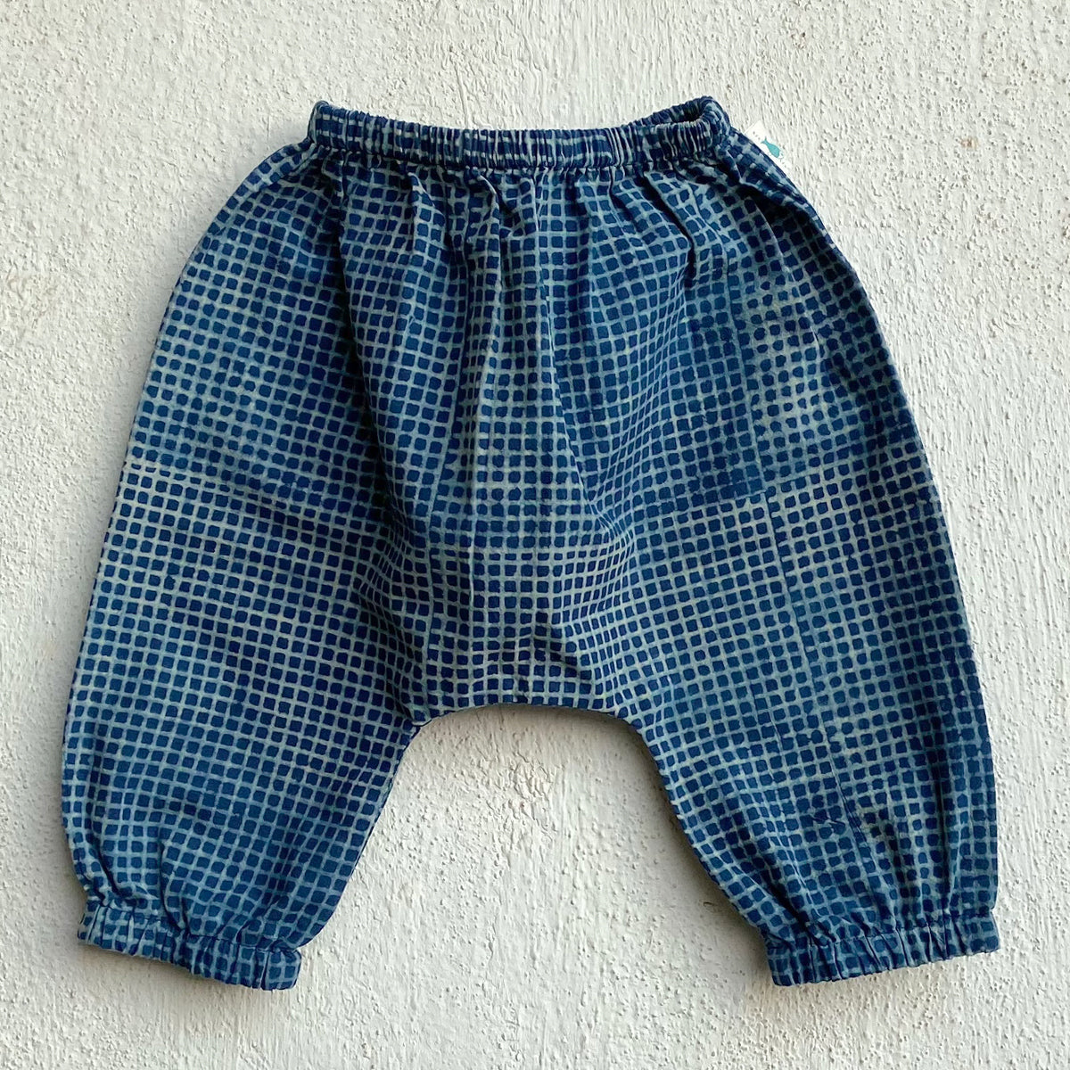 Unisex Organic Indigo Raidana Kurta + Indigo Check Pants