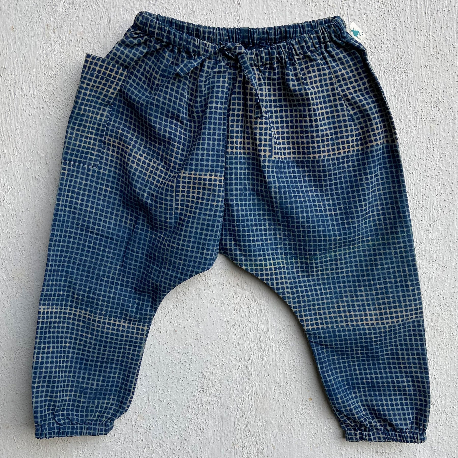 Unisex Organic Indigo Raidana Kurta + Indigo Check Pants