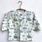 Unisex Organic Fish Print Kurta + Mints Pants
