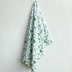 Gift Set - Organic Fish Print Kapok Pillow +  Swaddle