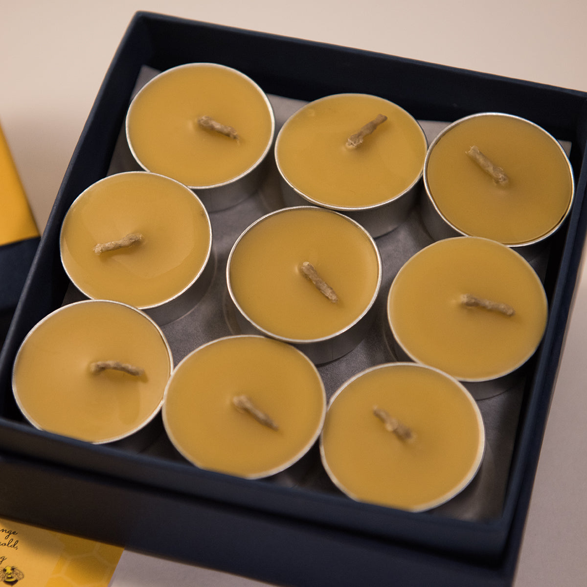 Pure Beeswax Tealights set of 18