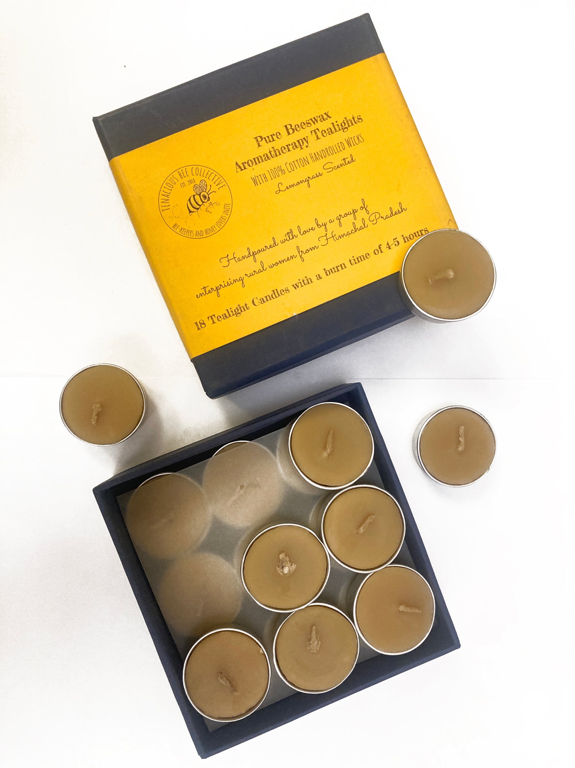 Aromatherapy Beeswax Tealights Set of 18