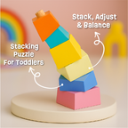 Leaning Tower - Stacking, Balance and Problem-solving Toy for Toddlers