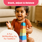 Leaning Tower - Stacking, Balance and Problem-solving Toy for Toddlers
