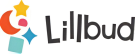 Lillbud logo with colorful design on a white background