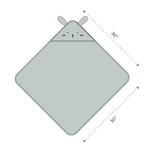 Unisex Organic Cotton Hooded Towel, 0-18months – Bunny-Mint