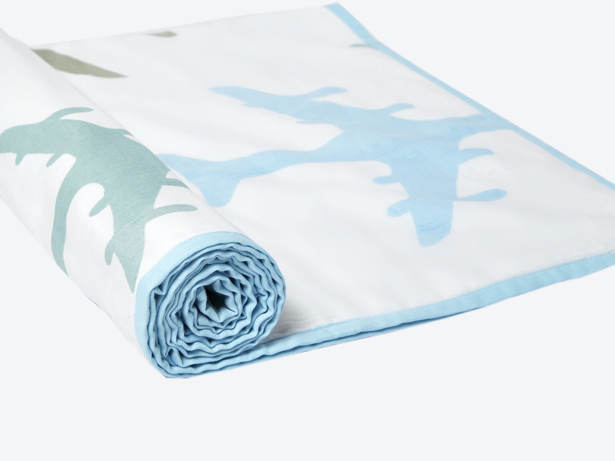 Boy Organic Cotton Dohar Blanket, 0-3 years - Dream Wings - Blue