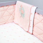 Girl Organic Cotton Dohar Blanket, 0-3 years - Flamingo - Pink