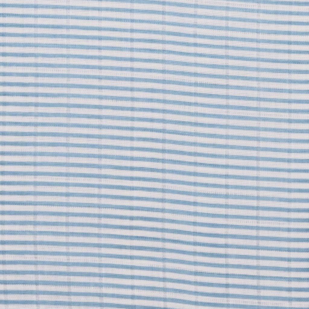 Boy Organic Cotton Muslin Swaddles, 0-1years-Sea Breeze-Blue