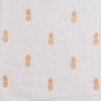 Unisex Organic Cotton Muslin Swaddles, 0-1 years-Pineapple Bliss-Yellow