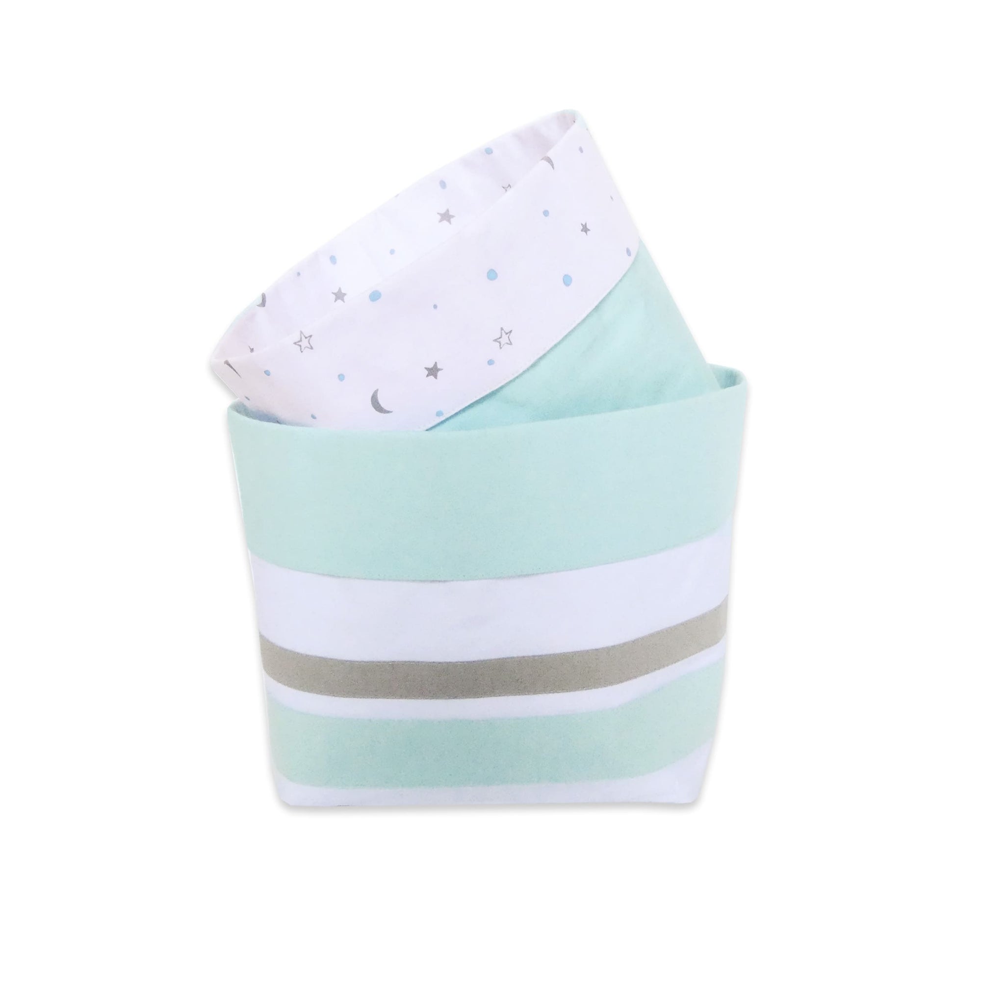 Boy 100% Organic Cotton  Stroage  Basket