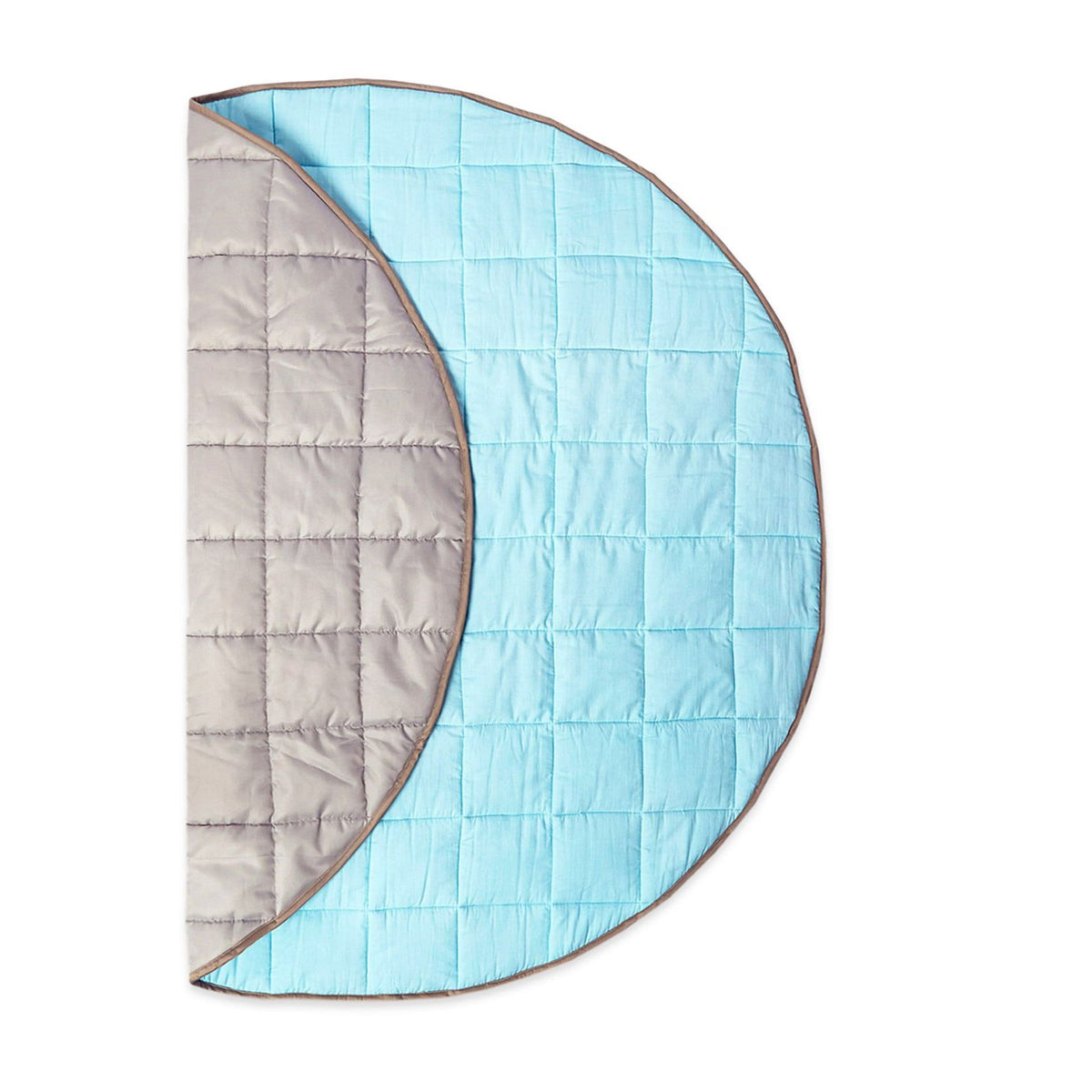Boy 100% Organic Cotton Indoor/Outdoor Quilted Playmat 0-5years Sky Blue
