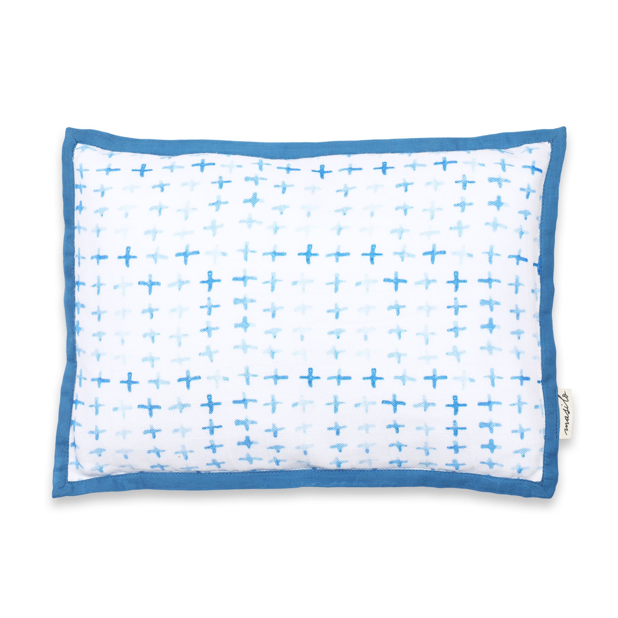 Boy Bamboo Muslin Mini Cot Bedding Set, 0-2 years Believe in Narwhals-Blue