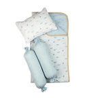 Boy Organic Cotton Mini Cot Bedding Set, 0-2 years Sea Breeze-Blue