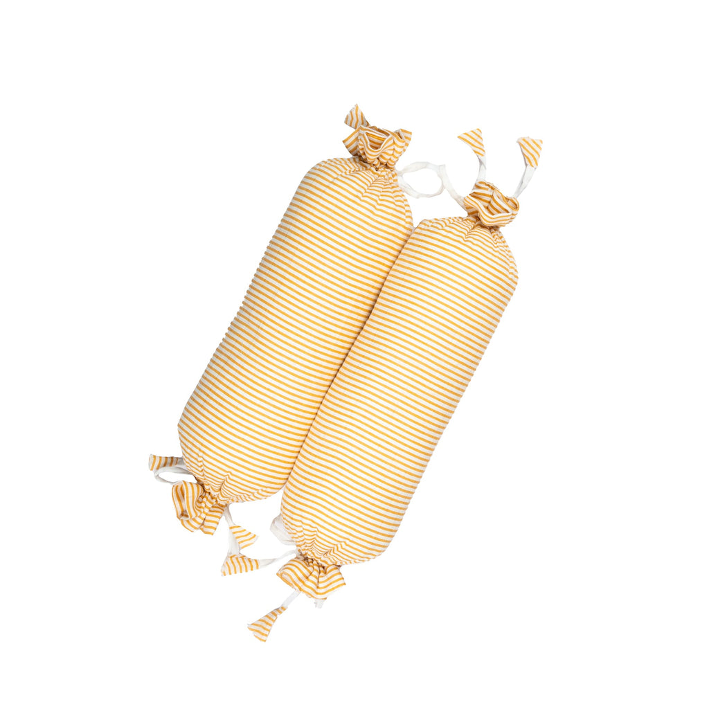 Unisex Organic Muslin Cotton Mini Cot Bedding Set, 0-2 years Pineapple Bliss-Yellow