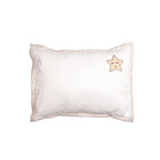 Unisex Organic Muslin Mini Cot Bedding Set, 0-2 years Sleepy Star (Metallic)-Grey