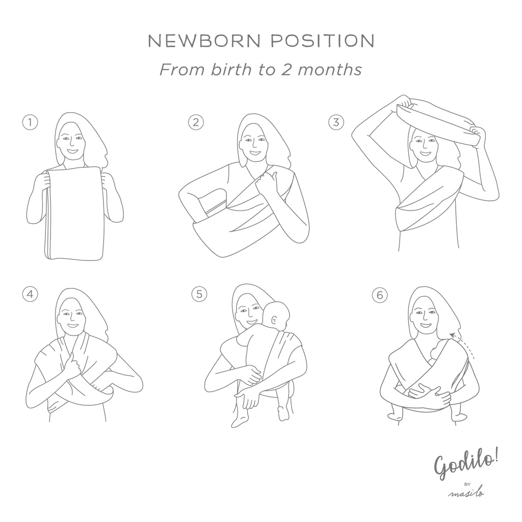 Unisex 100% Organic Cotton  Baby Crrier warp