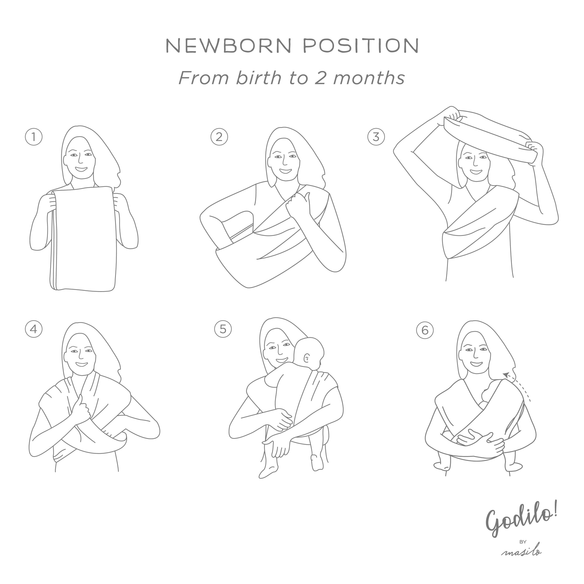 Unisex 100% Organic Cotton  Baby Crrier warp