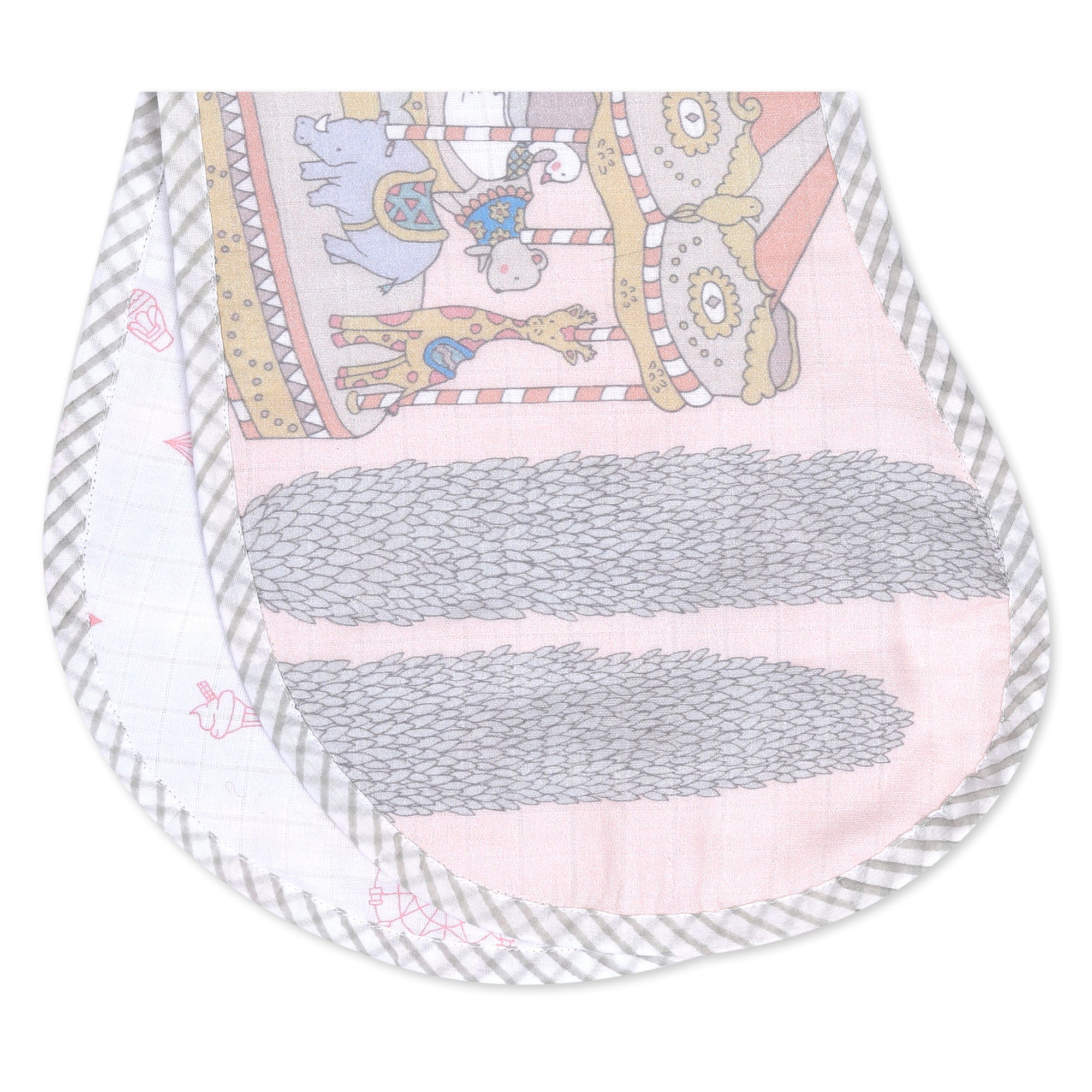 Girl Organic Cotton Muslin Burp Cloth