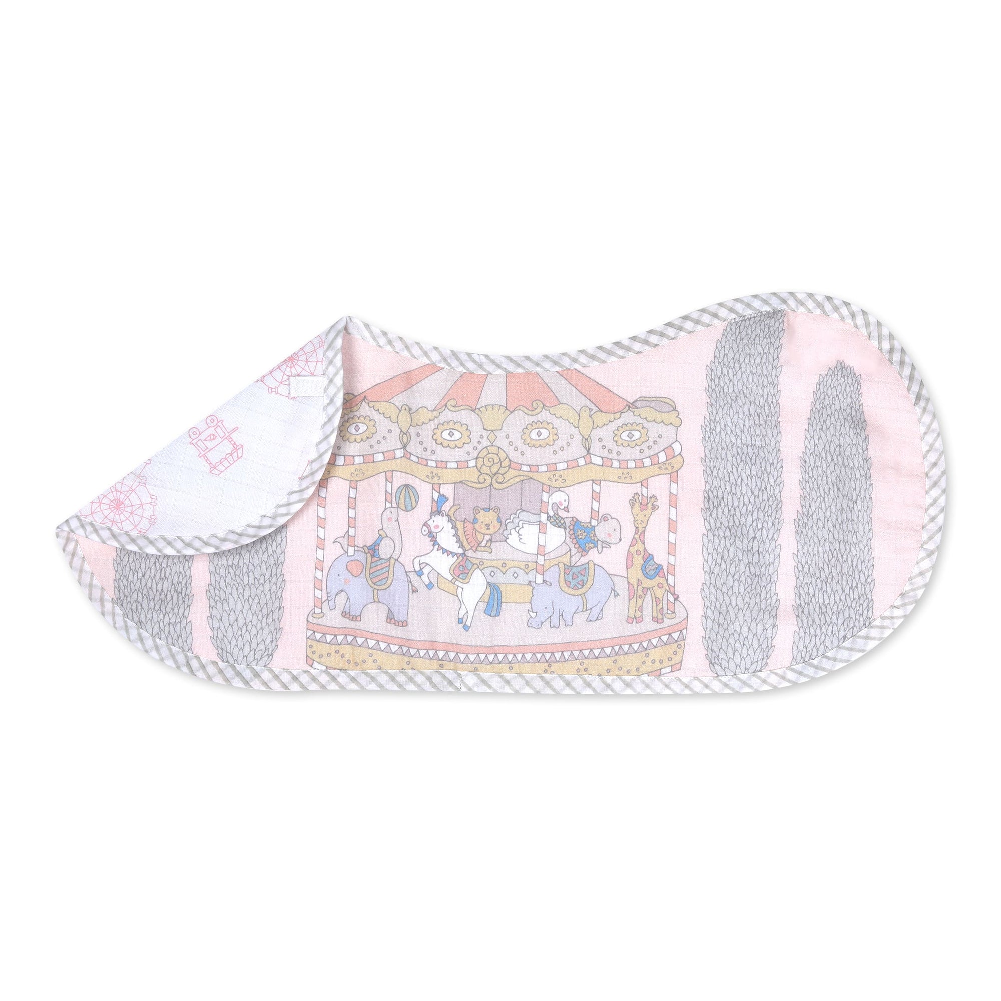 Girl Organic Cotton Muslin Burp Cloth