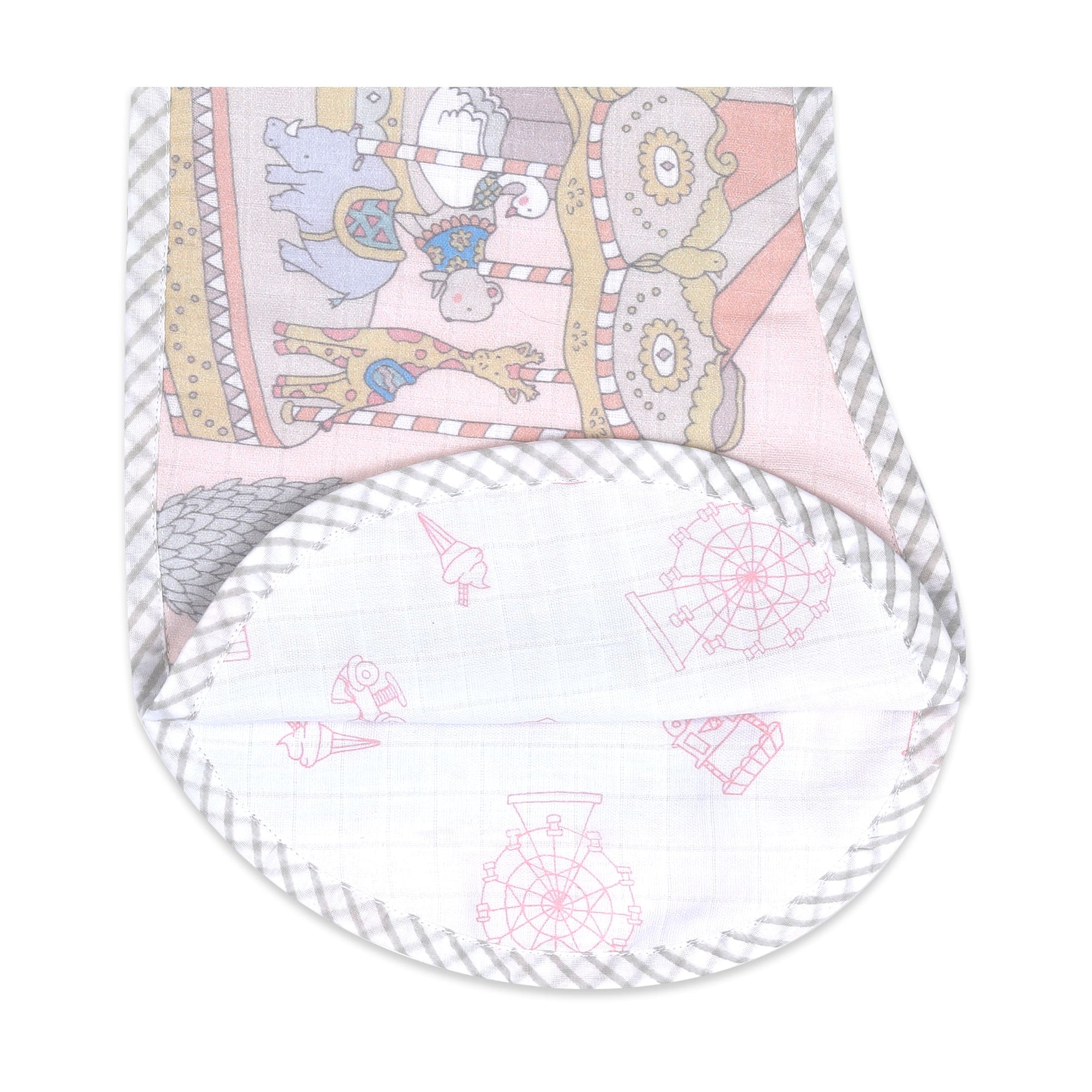 Girl Organic Cotton Muslin Burp Cloth
