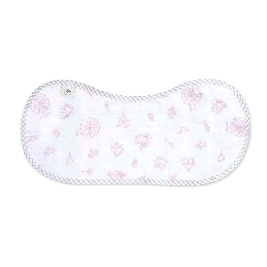Girl Organic Cotton Muslin Burp Cloth