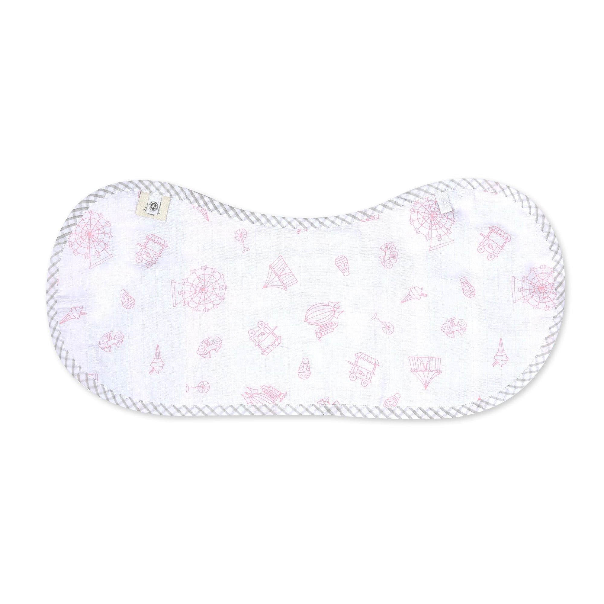 Girl Organic Cotton Muslin Burp Cloth