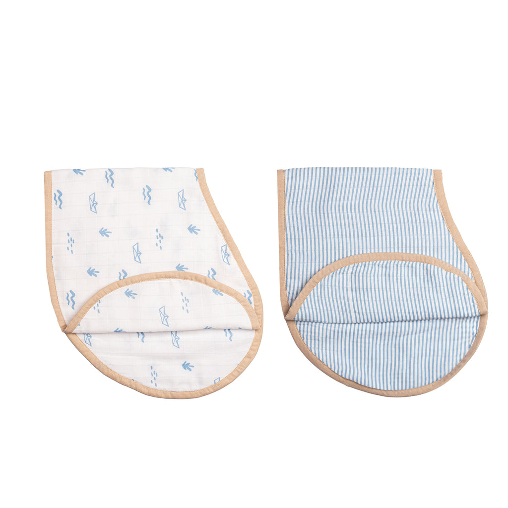 Boy Cotton Muslin Swaddes Burp Cloth