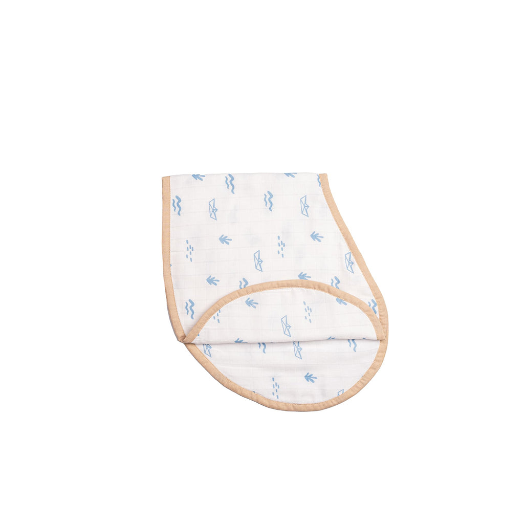 Boy Cotton Muslin Swaddes Burp Cloth