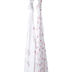 Girl Organic Bamboo Muslin Swaddles, 0-1 years-Best Buds-Purple