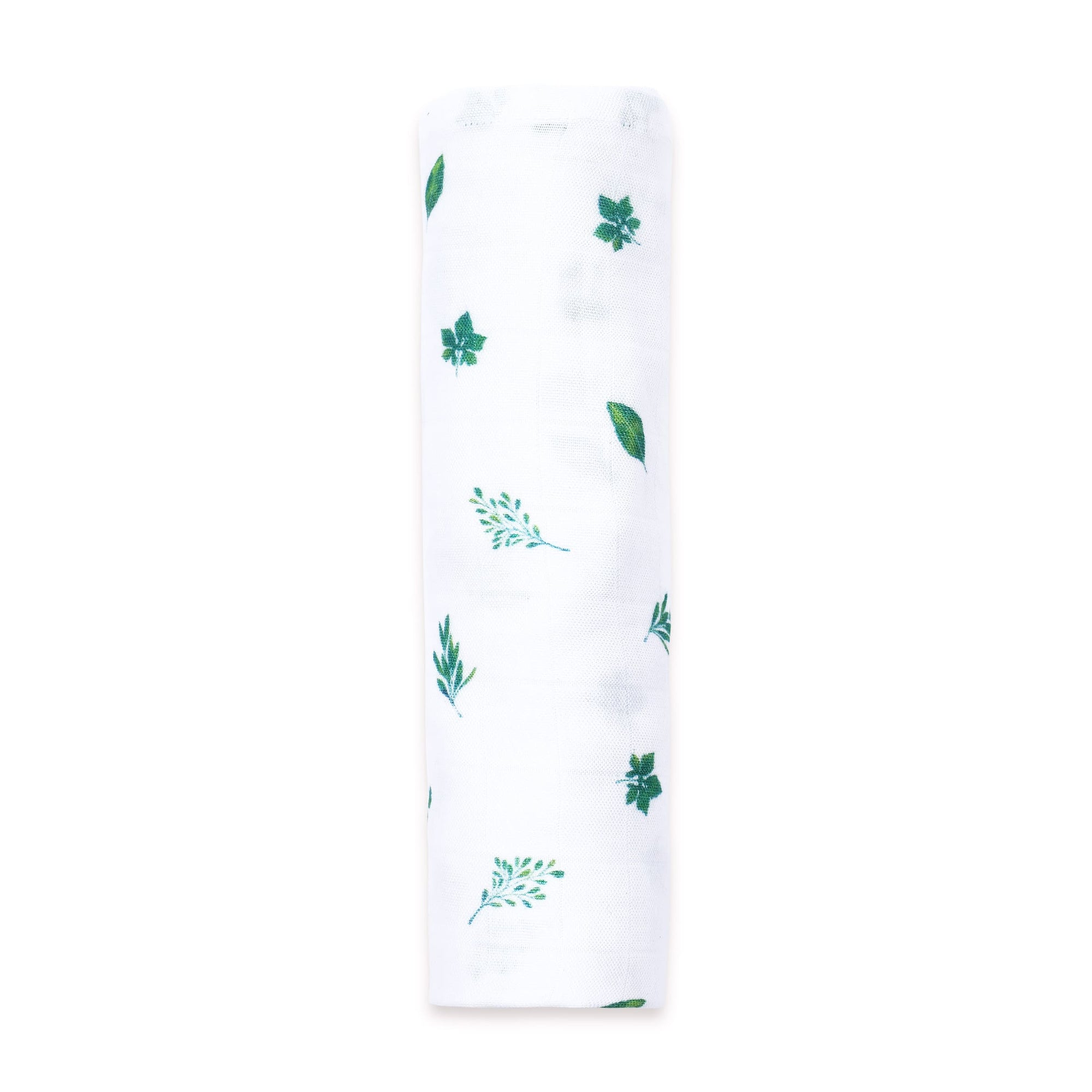 Unisex Organic Bamboo Muslin Swaddles, 0-1 year-Tropical Vibes Only-Green