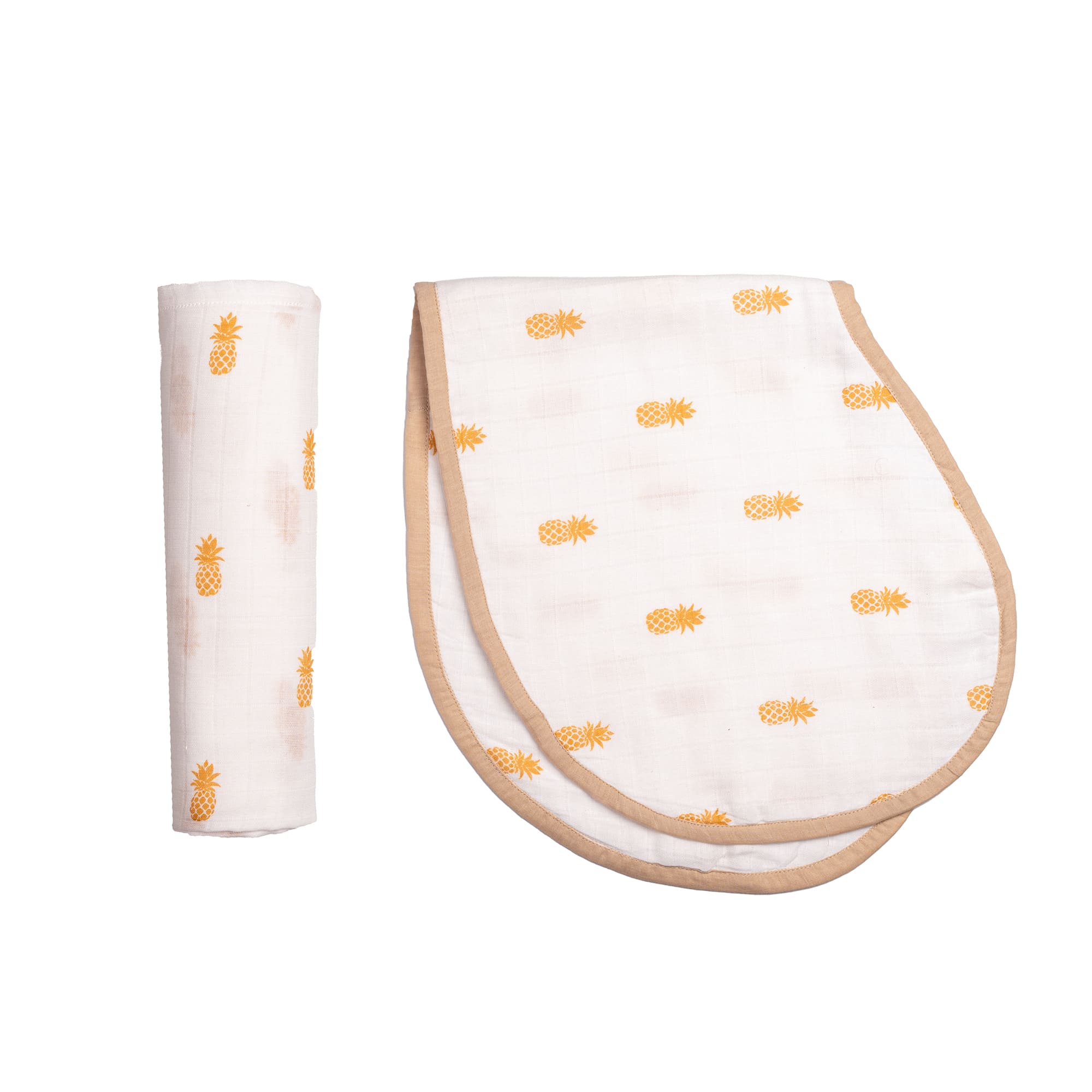 Unisex Cotton Muslin Swaddles & Burp Cloth
