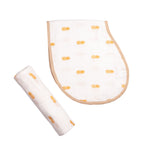 Unisex Cotton Muslin Swaddles & Burp Cloth