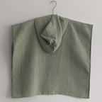 Organic Waffle Hooded Poncho Towel Set - Mint