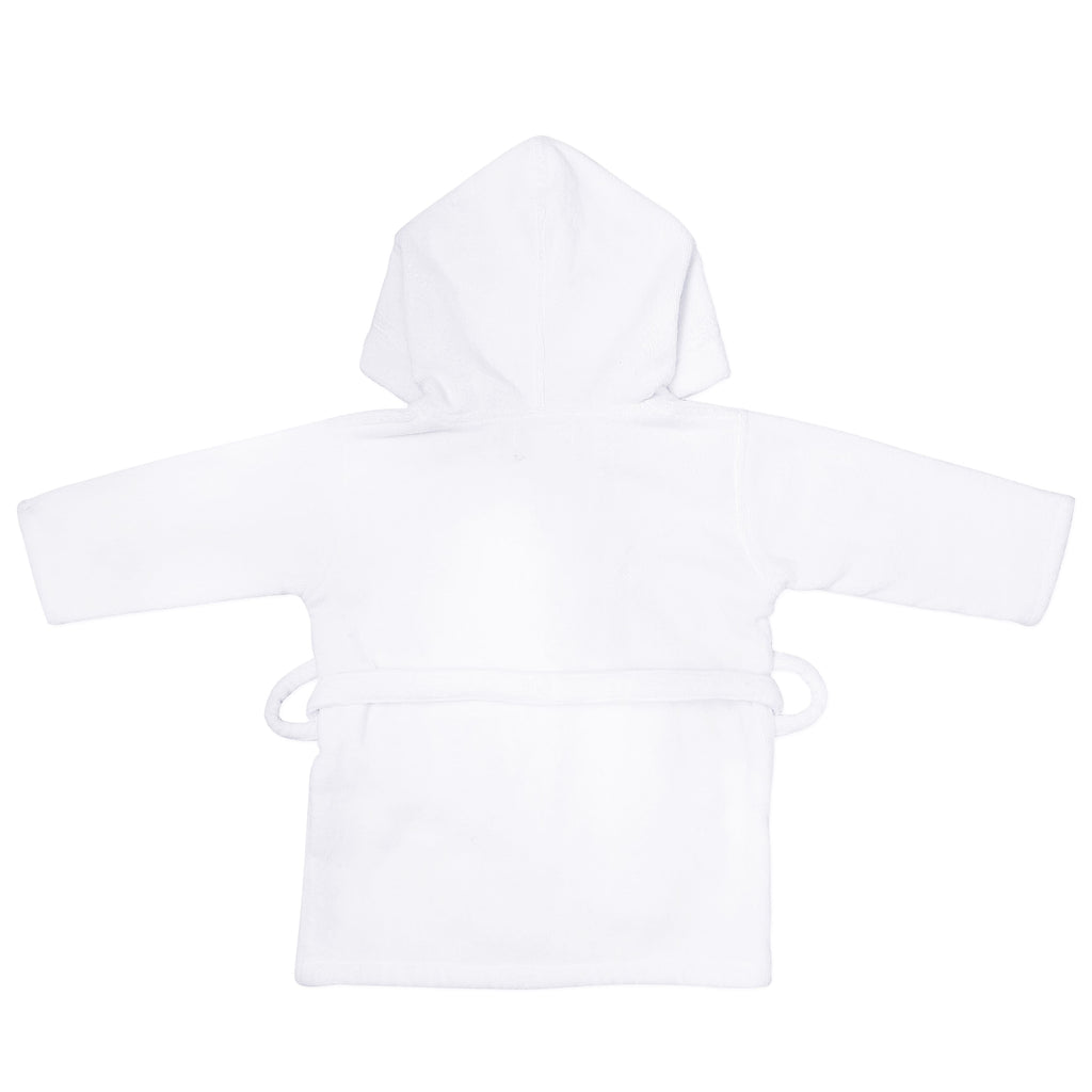 Unisex Organic Cotton Hooded Bathrobe, 0-1 year – Panda-White