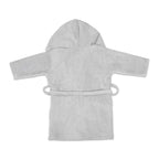 Unisex Organic Cotton Hooded Bathrobe, 0-1 year –Penguin-Grey